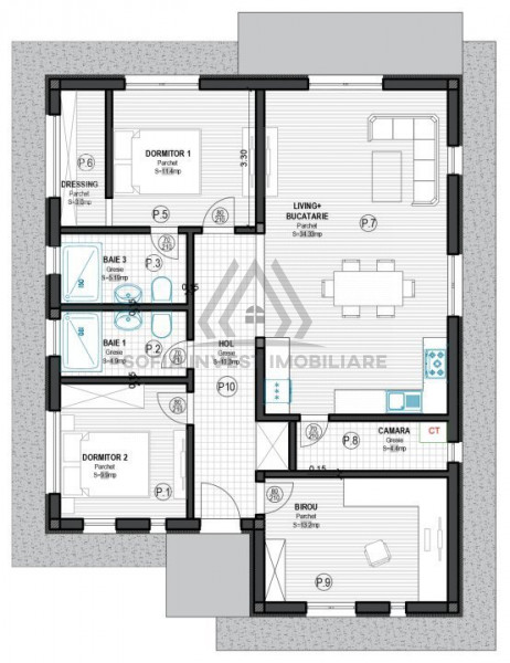 Casa la 11 km de centru Cluj | 100mp utili | 500mp teren | In Corusu 