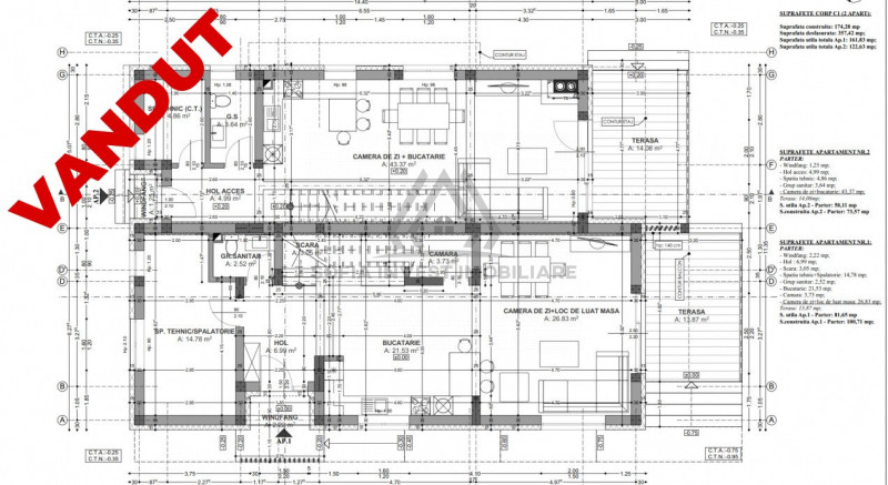 Duplex superb in Voronet 201,5mp utili si 380 Teren 