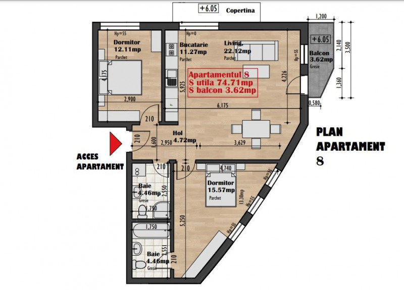 Apartamente 3 camere in imobil premium zona Iris TVA INCLUS