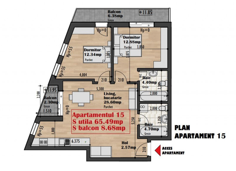 Apartamente 3 camere in imobil premium zona Iris TVA INCLUS