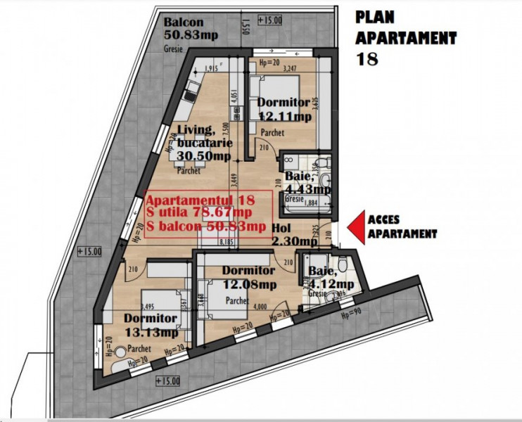 Apartamente 3 camere in imobil premium zona Iris TVA INCLUS