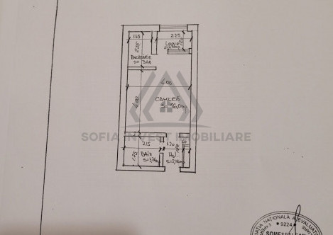 Apartament 1 camera 29mp zona Union, Manastur