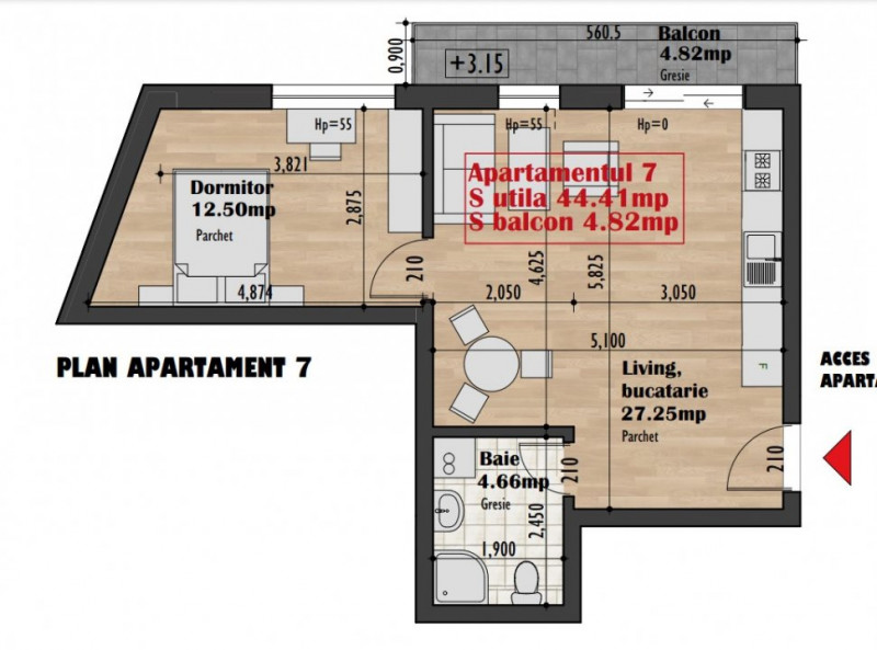 Apartamente 2 camere in imobil premium zona Iris TVA INCLUS