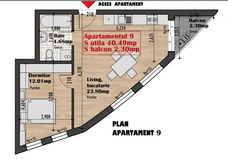 Apartamente 2 camere in imobil premium zona Iris TVA INCLUS