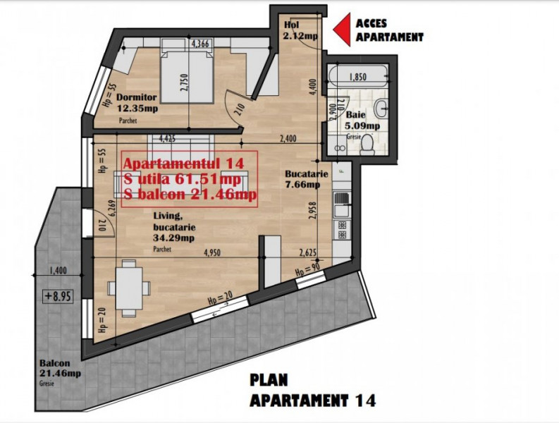 Apartamente 2 camere in imobil premium zona Iris TVA INCLUS