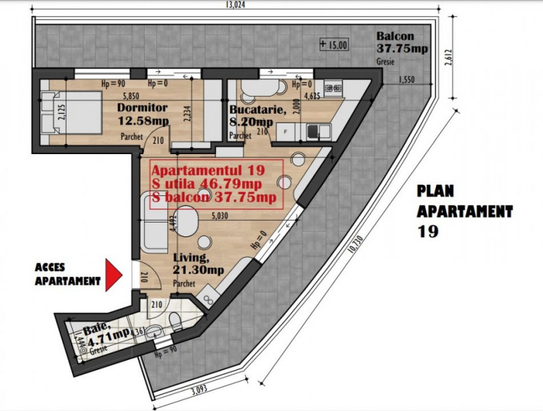 Apartamente 2 camere in imobil premium zona Iris TVA INCLUS