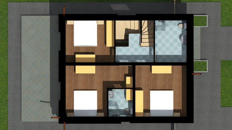 Casa individuala 120mp in Corusu