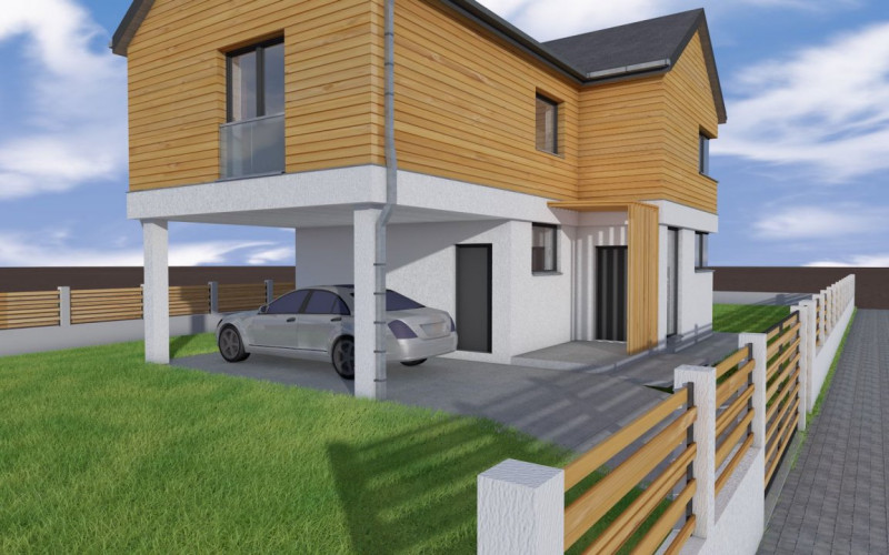 Teren 636mp cu autorizatie casa P+E in Chinteni 