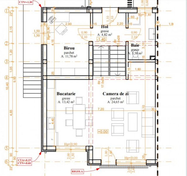 Casa tip duplex, P+1, 5 camere Dezmir   119mp