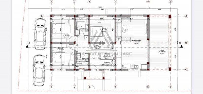 Casa Individuala 1 Nivel 120mp cu teren 500mp