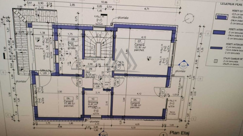 Casa Individuala cu CF 110mp cu 550mp teren in Campenesti 
